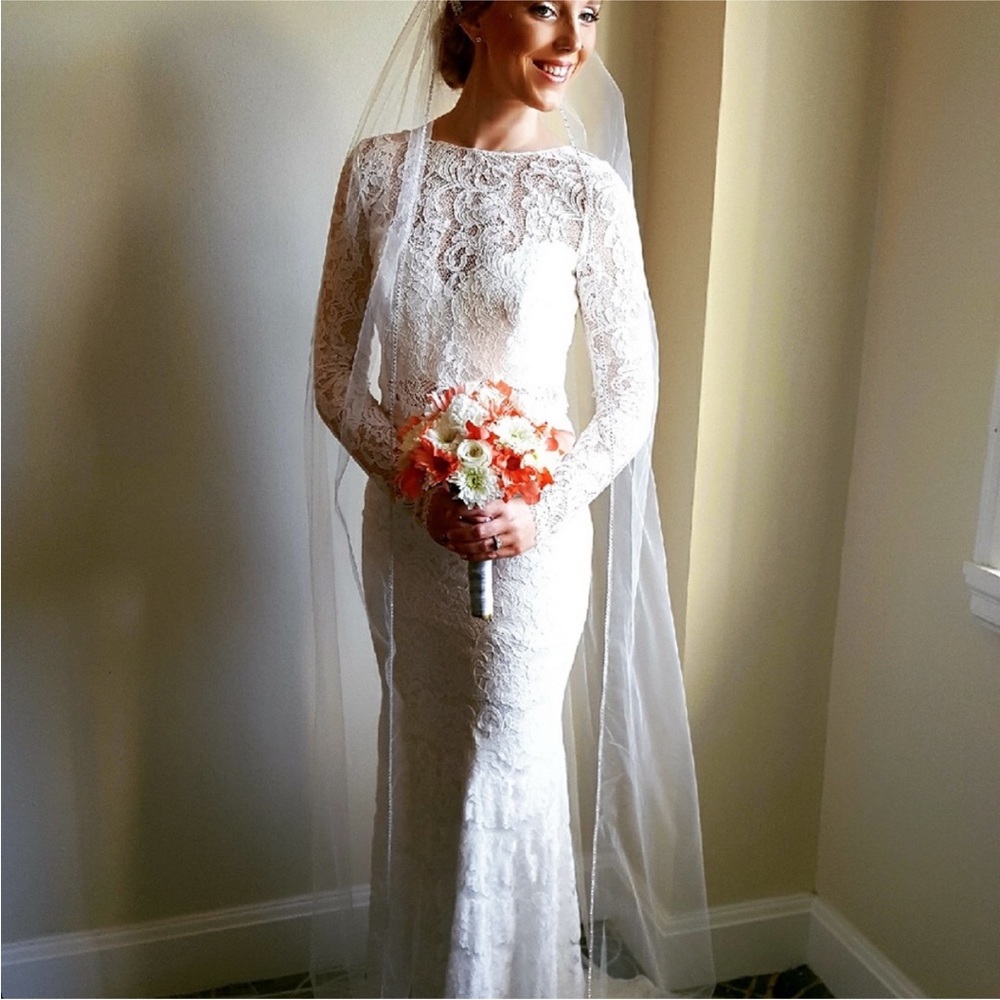 Theia Wedding Dress; 2 piece